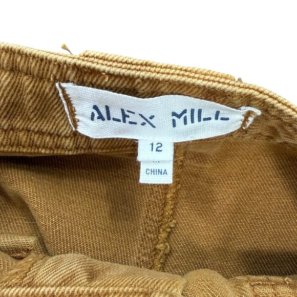 Alex Mill Utility Carpenter Pants Womens 12 Rust Brown 100% Cotton Ideal Zipper - Picture 3 of 8